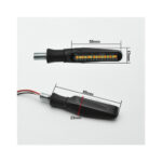 Semnalizare moto 12V cu functie de lumina de zi alba si semnalizare galbena Cod: AC-0031 - imagine 6