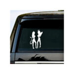 Abtibild Devil si Angel silueta auto decorativ diverse culori Cod: YGT-15 - imagine 3