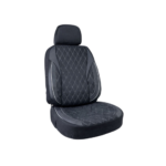 Huse scaune auto universale fractionate XL  Premium compatibile SUV si Limuzine negru cusatura gri Cod: HNG2504-7 - imagine 2