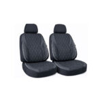 Huse scaune auto universale fractionate XL  Premium compatibile SUV si Limuzine negru cusatura gri Cod: HNG2504-7 - imagine 3