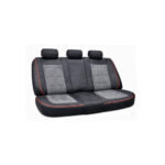 Huse scaune auto universale fractionate 9D  Premium fata si spate negru cusatura rosie Cod: HNG1407-5 - imagine 7