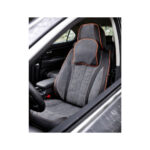 Huse scaune auto universale fractionate 9D  Premium fata si spate negru cusatura rosie Cod: HNG1407-5 - imagine 2