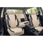 Huse scaune auto universale fractionate XL Premium compatibile SUV si Limuzine bej cu negru Cod: HNG2504-3 - imagine 4