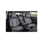 Huse scaune auto universale fractionate 9D  Premium fata si spate negru cusatura rosie Cod: HNG1407-5 - imagine 6