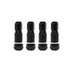 Valve metalice negre  compatibile turisme si autoutilitare 4 bucati  set Cod: NG-MS-525