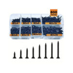 Trusa suruburi autofiletante otel carbon 800 bucati set organizat MIV