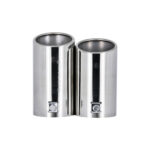 Ornament toba esapament dublu inox 76mm compatibil Audi Volkswagen Skoda Seat Cod: LIH1