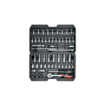 Trusa chei tubulare si biti auto 1/4 56 piese Yato Cod: YT-14501