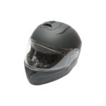 Casca moto integrala neagra viziera transparenta marimea L Grit Cod: DISTM84