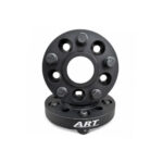 Distantier janta auto 22 mm 5x120 la 5x112 centrare 74.1–57.1 cu 5 prezoane M14x1.25 set aluminiu forjat negru Cod: DADP-5120-1