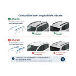 Bare portbagaj transversale auto aluminiu compatibile Chevrolet D-Max (Rt50) cabina dubla 2012-2015 92 cm Cod: KL5 - imagine 2