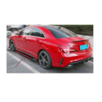 Set prelungiri ornament praguri laterale tuning 210cm negru cu rosu Cod: PRG1012