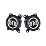 Set proiectoare  LED auto 30W 6500LM cu angel eyes alb rece galben 12V  4 inch Cod: ZC-FOGY1
