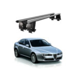 Bare transversale portbagaj auto aluminiu compatibile plafon neted Alfa Romeo 159 2005-2013 argintii sau negre Cod: CB200101 Kit-109