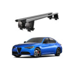 Bare transversale portbagaj auto aluminiu compatibile plafon neted Alfa Romeo Giulia 2016-> argintii sau negre Cod: CB200101 Kit-109