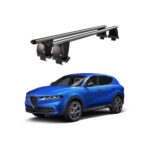 Bare transversale portbagaj auto aluminiu compatibile plafon neted Alfa Romeo Tonale 965 2022-> argintii sau negre Cod: CB200101 Kit-101