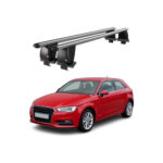 Bare transversale portbagaj auto aluminiu compatibile plafon neted Audi A3 8VA Sportback 2013-2020 argintii sau negre Cod: CB200101 Kit-103