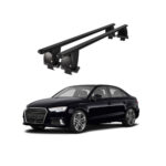 Bare transversale portbagaj auto aluminiu compatibile plafon neted Audi A3 S3 8V Sedan 2013-2019 argintii sau negre Cod: CB200101 Kit-109 - imagine 2
