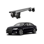 Bare transversale portbagaj auto aluminiu compatibile plafon neted Audi A3 S3 8V Sedan 2013-2019 argintii sau negre Cod: CB200101 Kit-109