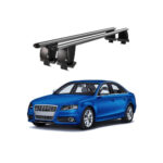Bare transversale portbagaj auto aluminiu compatibile plafon neted Audi A4 B8 8K 2007-2012 argintii sau negre Cod: CB200101 Kit-101