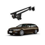Bare transversale portbagaj auto aluminiu compatibile plafon neted BMW Seria 5 G31 Touring 2017-> argintii sau negre Cod: CB200101 Kit-101 - imagine 2