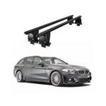 Bare transversale portbagaj auto aluminiu compatibile plafon neted BMW Seria 5 F11 Touring 2010-2016 argintii sau negre Cod: CB200101 Kit-109 - imagine 2