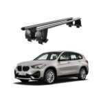 Bare transversale portbagaj auto aluminiu compatibile plafon neted BMW X1 F48 2019-> argintii sau negre Cod: CB200101 Kit-101
