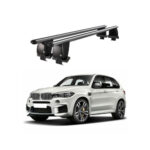 Bare transversale portbagaj auto aluminiu compatibile plafon neted BMW X5 F15 2013-2018 argintii sau negre Cod: CB200101 Kit-101