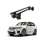 Bare transversale portbagaj auto aluminiu compatibile plafon neted BMW X5 F15 2013-2018 argintii sau negre Cod: CB200101 Kit-101 - imagine 2
