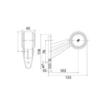 Lampa gabarit auto LED 12-30V cu brat flexibil Fristom Cod: FT-009C - imagine 5