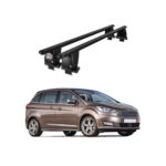 Bare transversale portbagaj auto aluminiu compatibile plafon neted Ford C-Max II 2010-2019 argintii sau negre Cod: CB200101 Kit-102 - imagine 2
