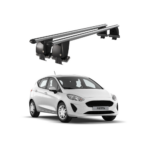 Bare transversale portbagaj auto aluminiu compatibile plafon neted Ford Fiesta VII 2017-> argintii sau negre Cod: CB200101 Kit-109