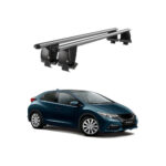 Bare transversale portbagaj auto aluminiu compatibile plafon neted Honda Civic IX Hatchback 2011-2015 argintii sau negre Cod: CB200101 Kit-108