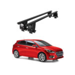 Bare transversale portbagaj auto aluminiu compatibile plafon neted Hyundai Accent V HC Sedan 2017-> argintii sau negre Cod: CB200101 Kit-102 - imagine 2