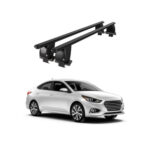 Bare transversale portbagaj auto aluminiu compatibile plafon neted Hyundai Accent V HC Hatchback 2017-> argintii sau negre Cod: CB200101 Kit-108 - imagine 2