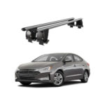 Bare transversale portbagaj auto aluminiu compatibile plafon neted Hyundai Elantra AD 2016-2020 argintii sau negre Cod: CB200101 Kit-102