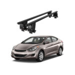 Bare transversale portbagaj auto aluminiu compatibile plafon neted Hyundai Elantra UD 2011-2015 argintii sau negre Cod: CB200101 Kit-102 - imagine 2