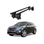 Bare transversale portbagaj auto aluminiu compatibile plafon neted Hyundai Santa Fe DM NC 2012-2018 argintii sau negre Cod: CB200101 Kit-103 - imagine 2