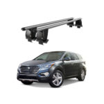 Bare transversale portbagaj auto aluminiu compatibile plafon neted Hyundai Santa Fe DM NC 2012-2018 argintii sau negre Cod: CB200101 Kit-103