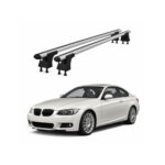 Set bare transversale aluminiu cu prindere in puncte fixe compatibile BMW Seria 3 E92 Coupe 2005-2013 negre sau argintii Cod: 120101 Kit 201