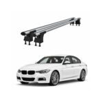 Set bare transversale aluminiu cu prindere in puncte fixe compatibile BMW Seria 3 F30 2012-2015 negre sau argintii Cod: 120101 Kit 201
