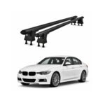 Set bare transversale aluminiu cu prindere in puncte fixe compatibile BMW Seria 3 F30 2012-2015 negre sau argintii Cod: 120101 Kit 201 - imagine 2