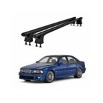 Set bare transversale aluminiu cu prindere in puncte fixe compatibile BMW Seria 5 E39 1995-2003 negre sau argintii Cod: 120101 Kit 201 - imagine 2