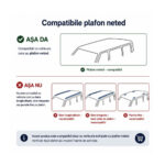 Bare transversale portbagaj auto aluminiu compatibile plafon neted Audi A3 8V 2013-> argintii sau negre  Cod: CB200101 Kit-103 - imagine 5