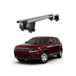 Bare transversale portbagaj auto aluminiu compatibile plafon neted Jeep Cherokee KL 2014-> argintii sau negre Cod: CB200101 Kit-103